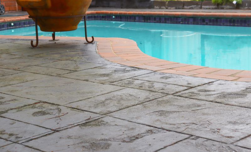 Decorative pool deck